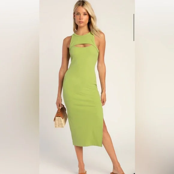 Lulus | Dresses | Nwt Green Keyhole Bodycon Dress | Poshmark